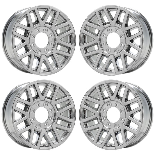 20" Ford F250 F350 SRW Chrome Bright wheels rims Factory OEM set 4 10104 10201