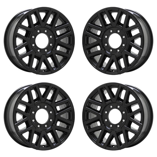20" Ford F250 F350 SRW Gloss Black wheels rims Factory OEM set 4 10104 10201