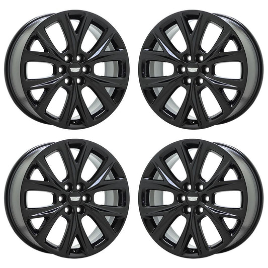 20" Cadillac XT5 XT6 Gloss Black wheels Factory OEM Original set 4835 EXCHANGE
