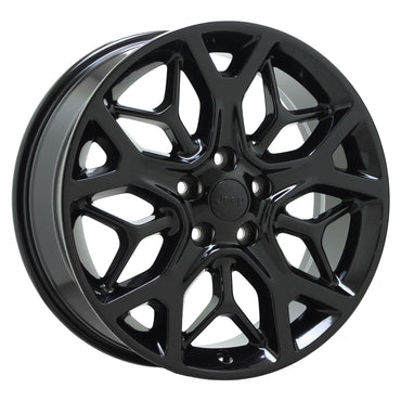 20" Jeep Grand Cherokee Gloss Black wheels rims Factory OEM set 9181