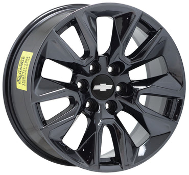 20" GMC Silverado Suburban Tahoe Black Chrome wheels rims Factory OEM set 5916