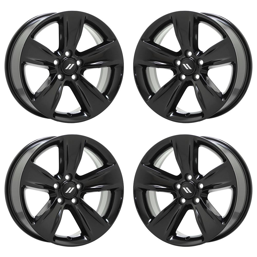 18" Dodge Charger Challenger RWD Gloss Black wheels rims Factory OEM set 2521