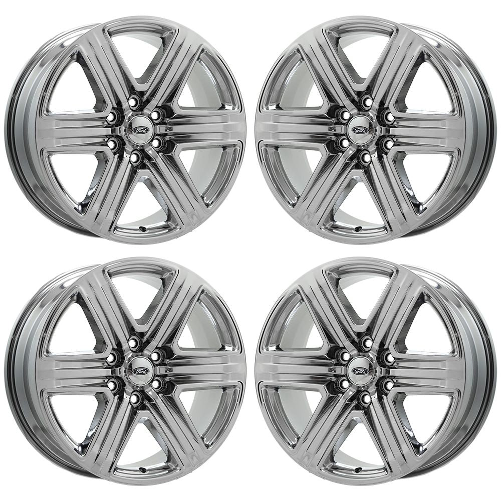 20" Ford Expedition Bright Chrome wheels rims Factory OEM set 10143 EXCHANGE
