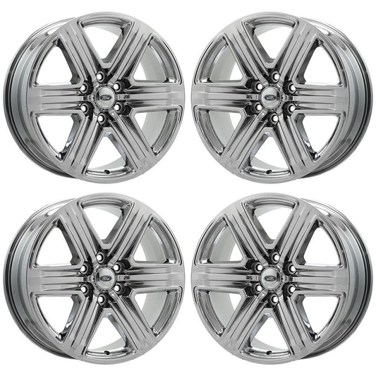 20" Ford Expedition Bright Chrome wheels rims Factory OEM set 10143 EXCHANGE