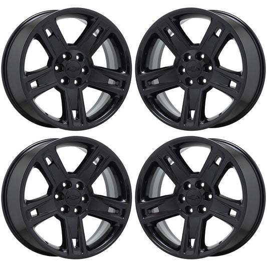 22" Cadillac Escalade Gloss Black wheels rims Factory OEM GM set 4 5664 EXCHANGE