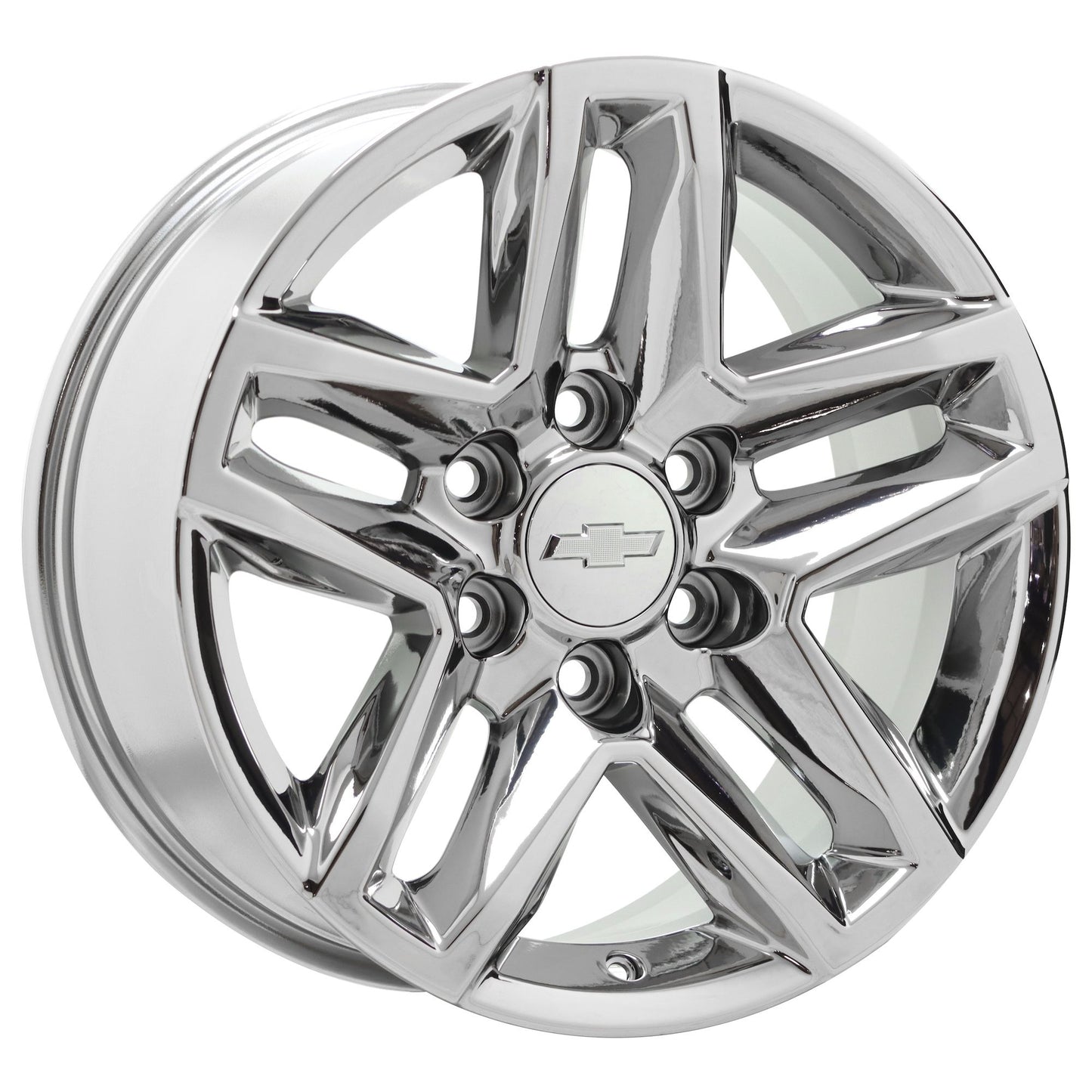 18" Silverado Tahoe Sierra 1500 Yukon Bright Chrome wheels Factory OEM set 5911
