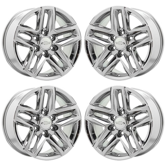 18" Chevrolet Silverado 1500 Bright Chrome wheels rims Factory OEM 5911 EXCHANGE