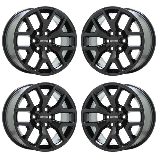 17" GMC Canyon Chevrolet Colorado Gloss Black wheels rims Factory OEM set 5692