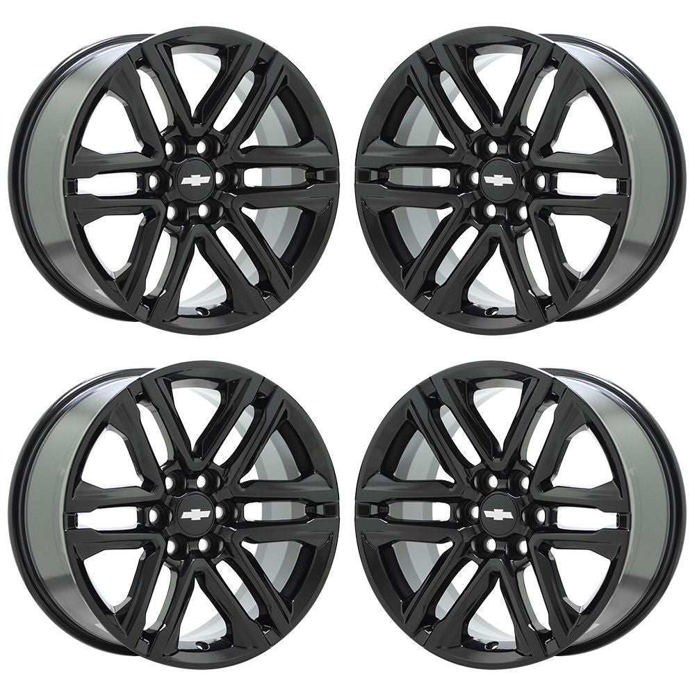 18" Chevrolet Colorado GMC Canyon Black wheels rims OEM set 5869 5966 EXCHANGE