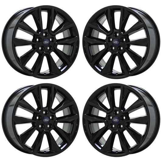 19" Ford Escape Gloss Black wheels rims Factory OEM set 3970 EXCHANGE