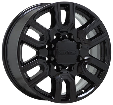 20" Sierra Silverado 2500 3500 Gloss Black wheels rims Factory OEM set 5950