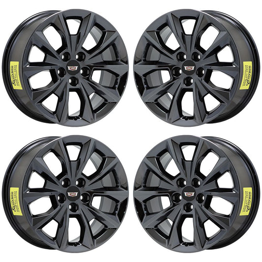19" Cadillac CTS Sedan 2014-2019 Black Chrome wheels rims Factory OEM set 4751