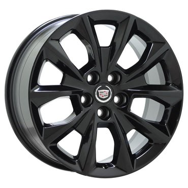 19" Cadillac CTS 2014-2019 Sedan Gloss Black wheels rims Factory OEM set 4751