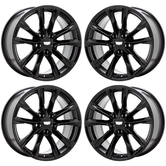18" Cadillac CT4 Gloss Black wheels rims Factory OEM set 4859 96915 EXCHANGE
