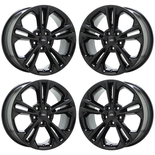 18" Ford Taurus Explorer Gloss Black wheels rims Factory OEM set 3922 EXCHANGE