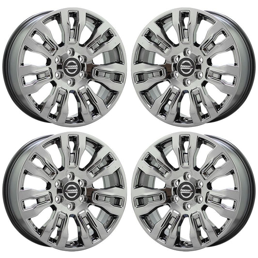 20" Nissan Titan XD Smoked Dark Chrome wheels rims Factory OEM set 62728