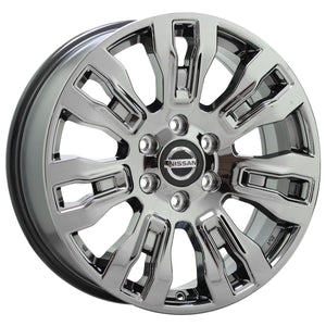 20" Nissan Titan XD Smoked Dark Chrome Wheels Rims Factory OEM set 62728