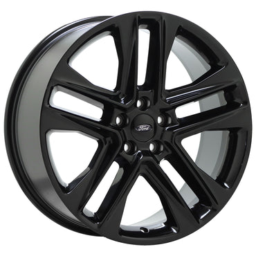 20" Ford Explorer 2011-2019 Gloss Black wheels rims Factory OEM set 10060