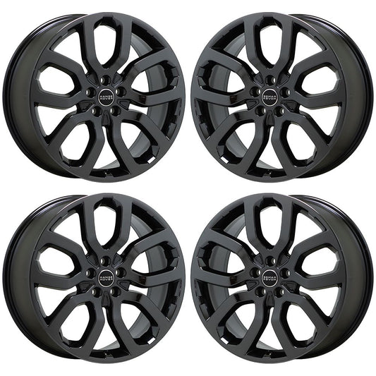 22" Land Range Rover Sport Gloss Black Wheels Rims Factory OEM Set 72247