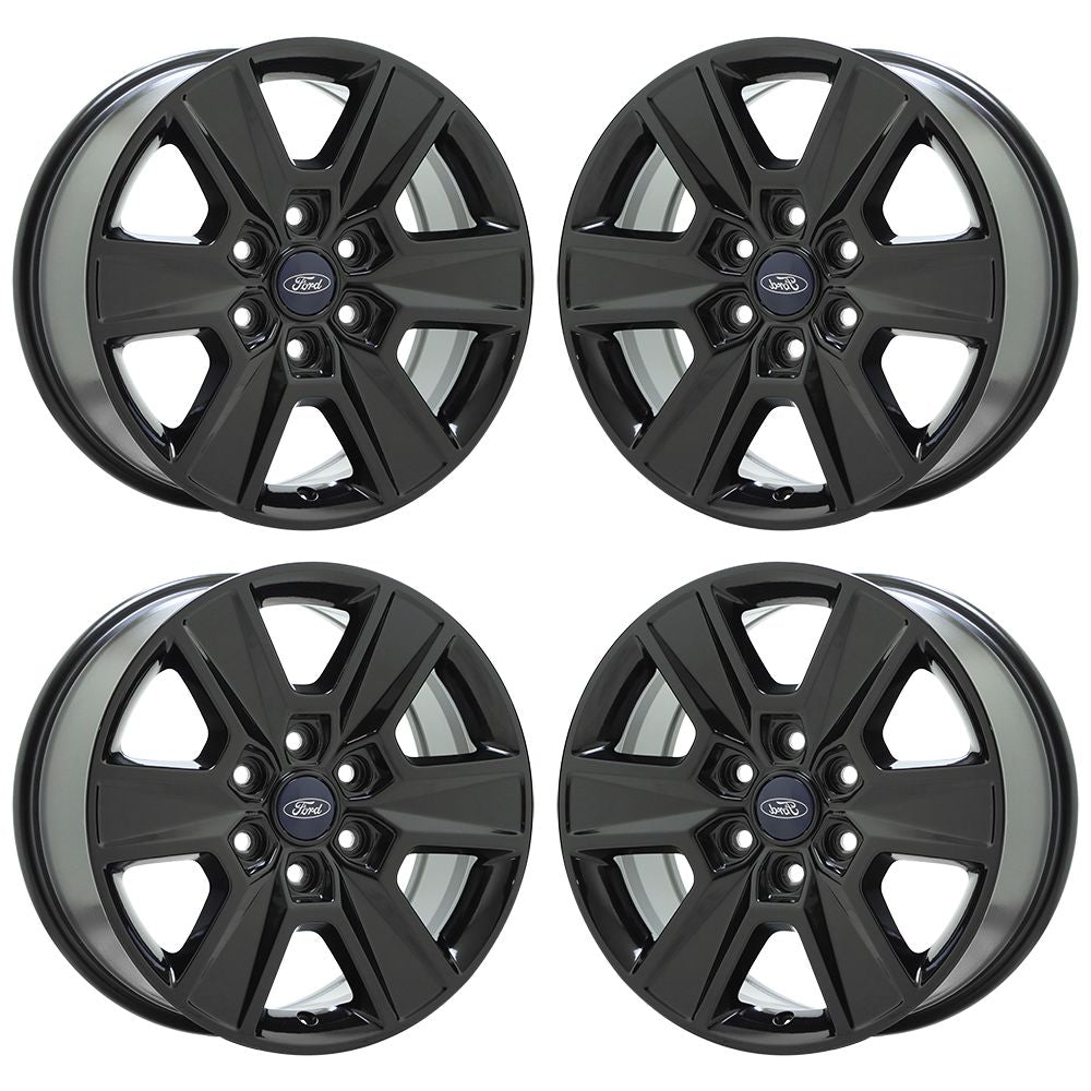 18" Ford F150 Gloss Black wheels rims Factory OEM Original set 3997 3999