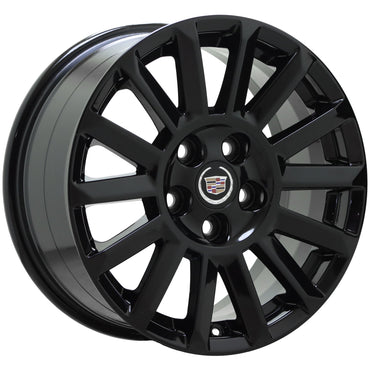 17" Cadillac CTS Sedan Gloss Black wheels rims Factory OEM GM set 4668