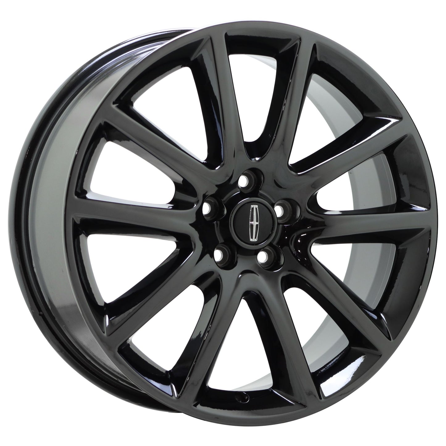 19" Lincoln MKZ Black Chrome wheels rims Factory OEM set 3953
