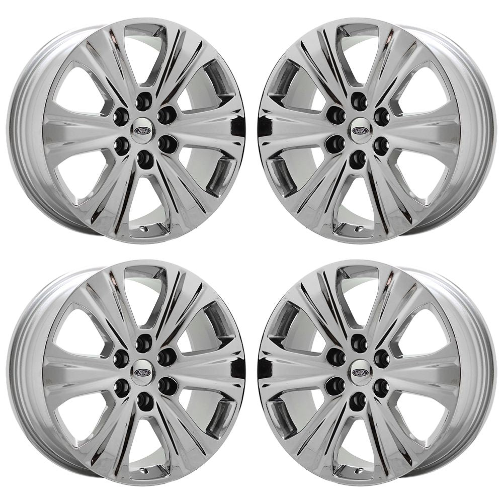 20" Ford Expedition F150 Bright Chrome wheels rims OEM set 3992 EXCHANGE