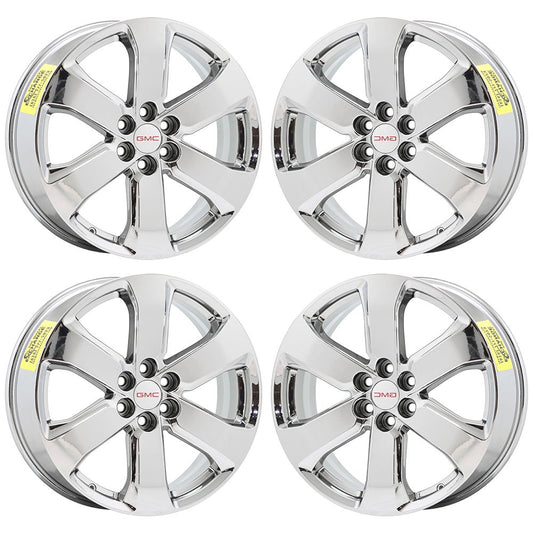20" GMC Acadia Bright Chrome wheels rims Factory OEM set 5845