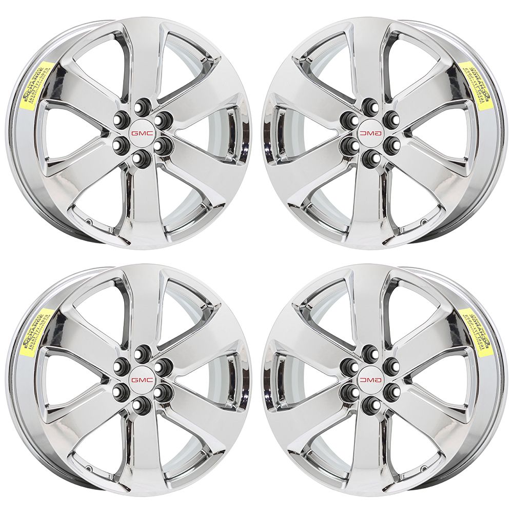20" GMC Acadia Bright Chrome wheels rims Factory OEM set 5845