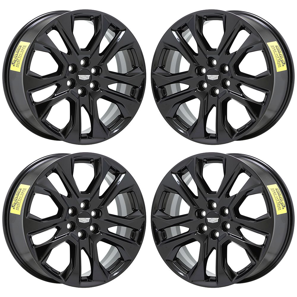 20" Cadillac XT5 SRX Gloss Black wheels rims Factory OEM set 5848