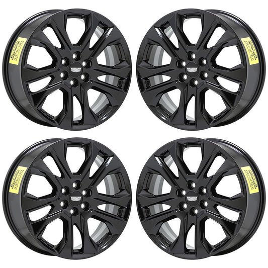20" Cadillac XT5 SRX Gloss Black wheels rims Factory OEM set 5848