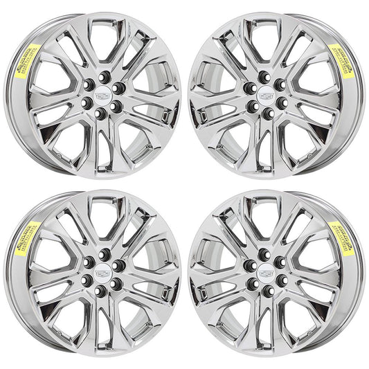 20" Cadillac XT5 SRX Bright Chrome wheels rims Factory OEM set 5848