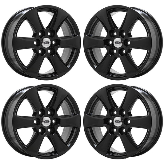 18" Ford F150 Truck Gloss Black wheels rims Factory OEM set 10168