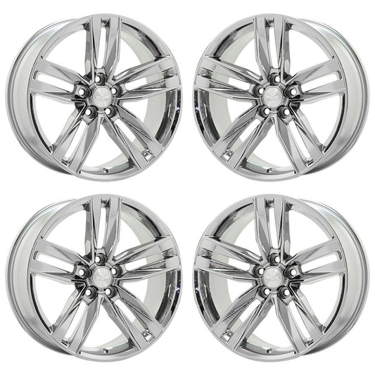 20" Chevrolet Camaro RS Bright Chrome wheels rims Factory OEM set 5761 5762