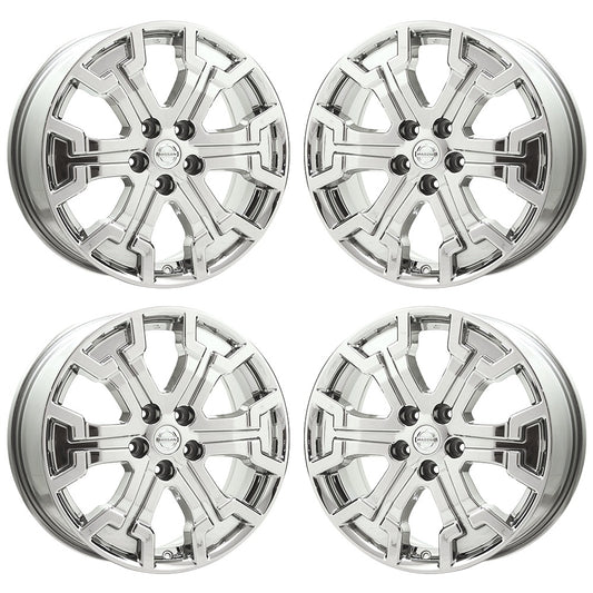 18" Nissan Pathfinder Bright Chrome wheels rims Factory OEM set 96469 EXCHANGE