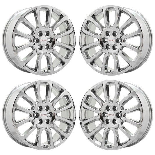 20" Cadillac SRX Xt5 XT6 Bright Chrome wheels rims Factory OEM set 14003