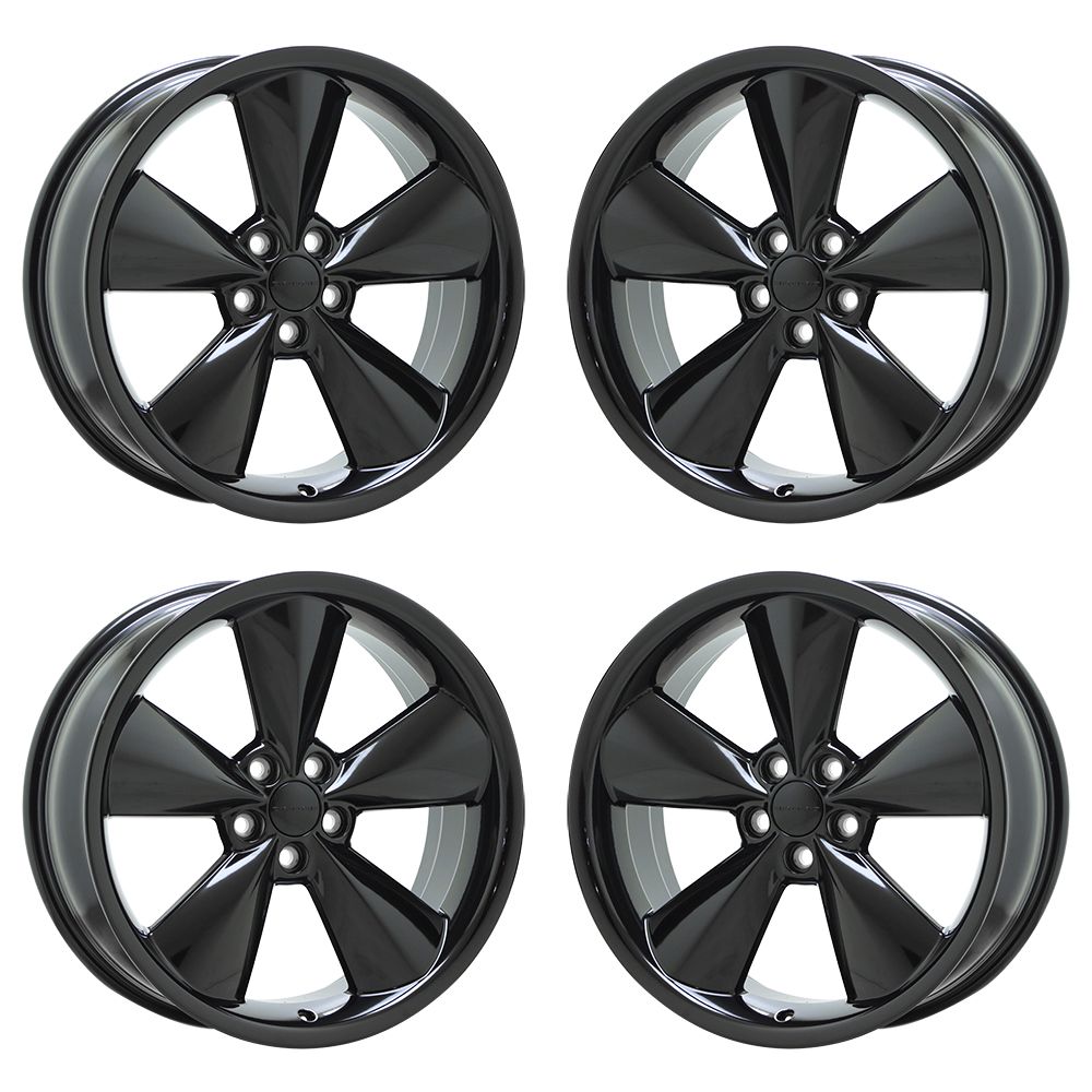 20" Dodge Charger Challenger RWD Heritage Black wheels rim OEM set 2524 EXCHANGE