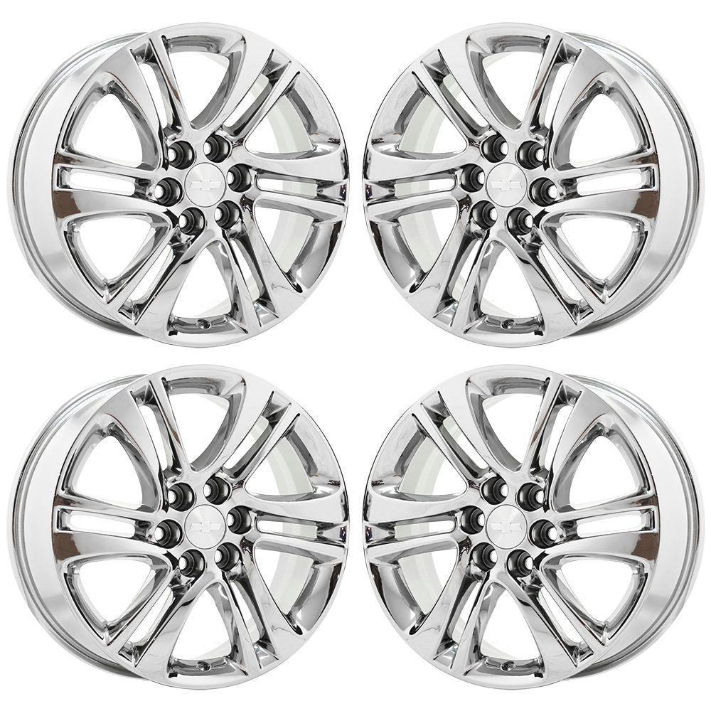18" Chevrolet Traverse Blazer Bright Chrome wheels rims Factory OEM set 5850