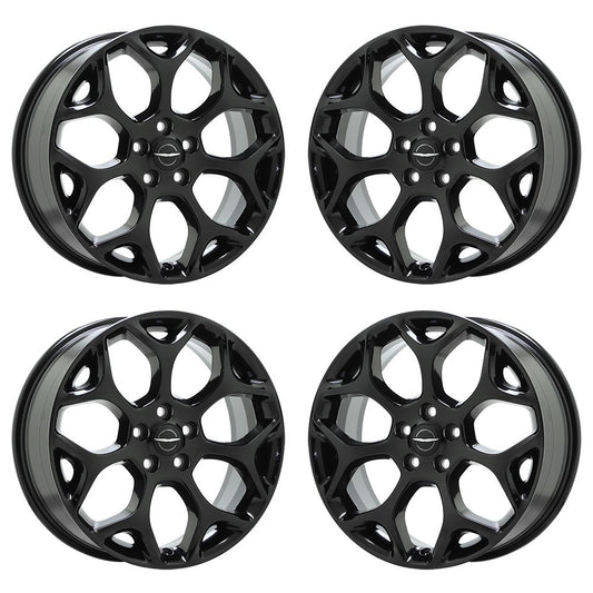 19" Chrysler 300 AWD Gloss Black wheels rims Factory OEM set 4 2537 EXCHANGE
