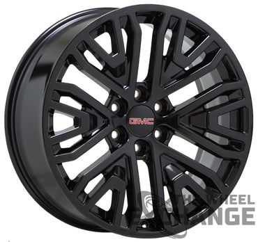 22" GMC Sierra Yukon Gloss Black wheels rims replica set 5906R