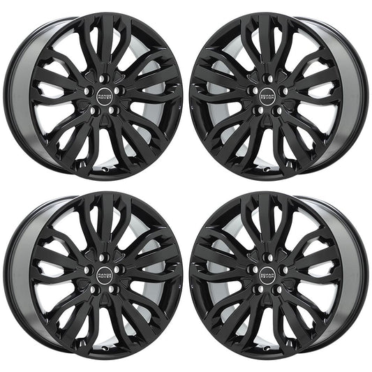 21" Range Rover Sport Discovery Gloss Black wheels rims Factory OEM set 72254