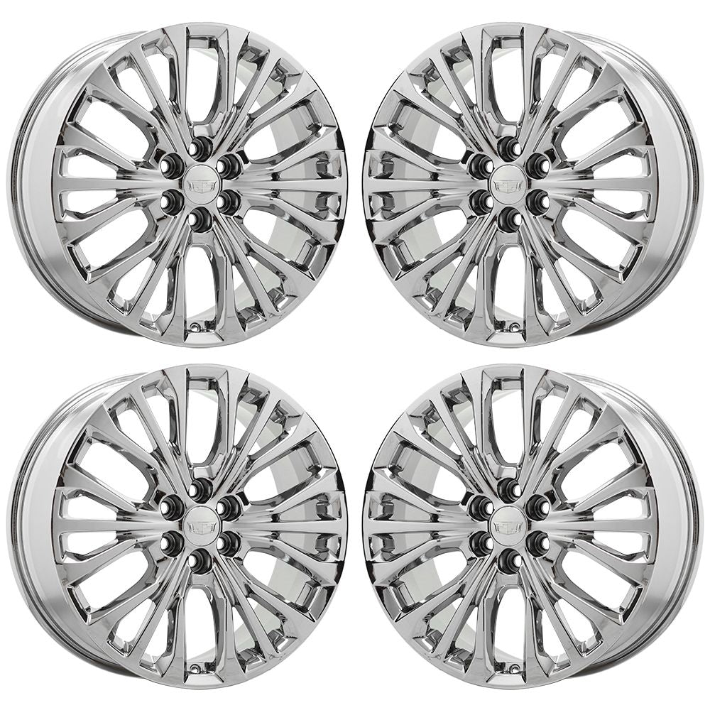20" Cadillac XT5 XT6 SRX Bright Chrome wheels rims Factory OEM set 5936