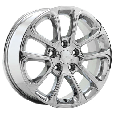 18" Jeep Grand Cherokee Dodge Durango Bright Chrome wheels rims OEM set 9136
