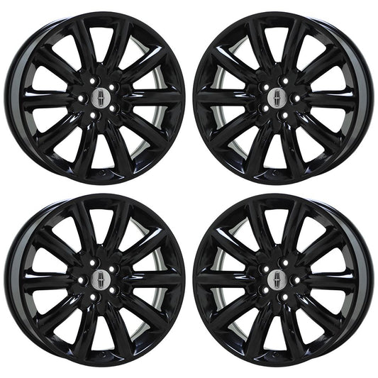 20" Lincoln MKT MKX Gloss Black wheels rims Factory OEM set 3825