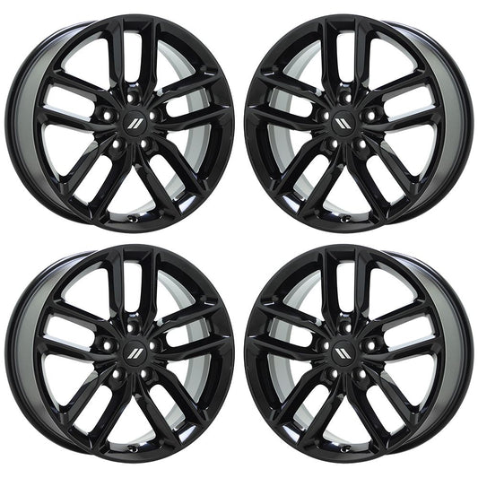 20" Dodge Durango Jeep Grand Cherokee Black wheels rims Factory OEM set 2730