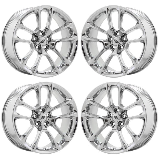 20" Dodge Charger Challenger Bright Chrome wheels Factory OEM set 2713 EXCHANGE
