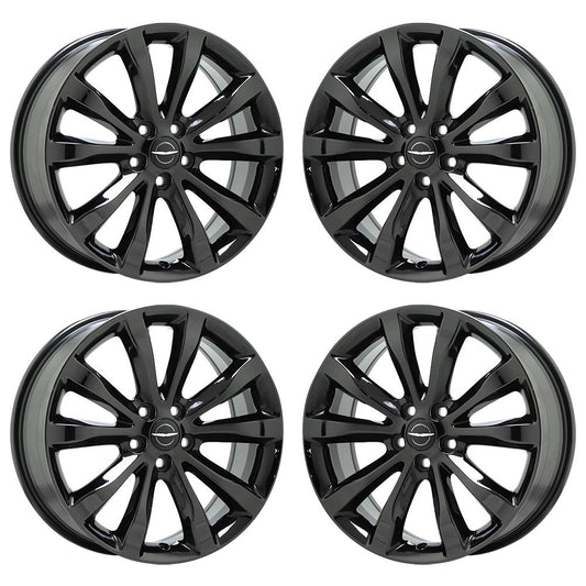 19" Chrysler 300 AWD Black Chrome wheels rims Factory set 4 2538 EXCHANGE