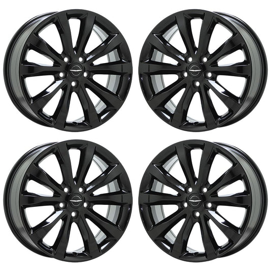 19" Chrysler 300 AWD Gloss Black wheels rims Factory set 4 2538 EXCHANGE