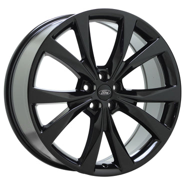 21" Ford Edge Lincoln MKX Gloss Black wheels rims Factory OEM set 10048