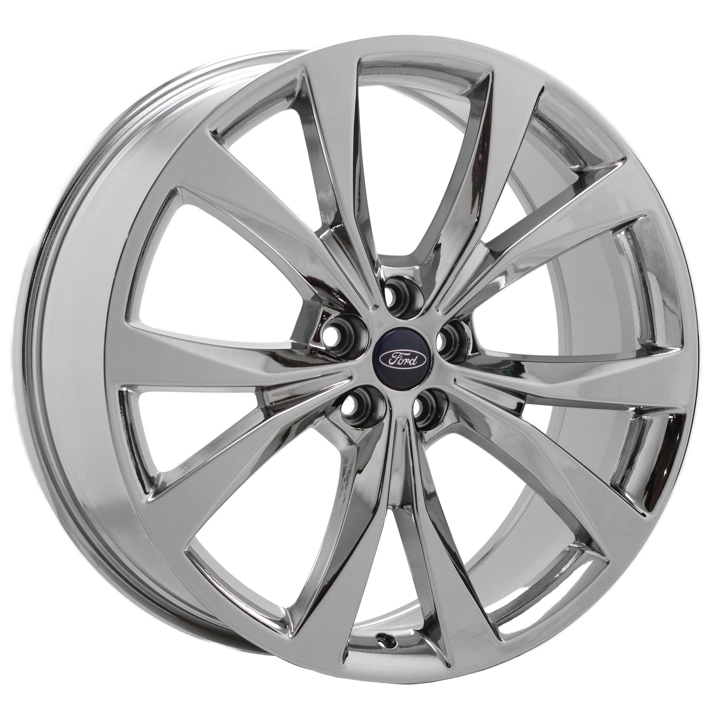 21" Ford Edge MKX Bright Chrome wheels rims Factory OEM set 10048